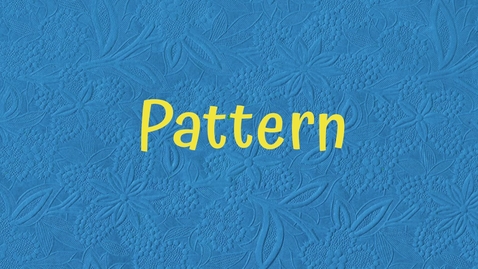 Thumbnail for entry STEP Starter Sack idea starters: Pattern