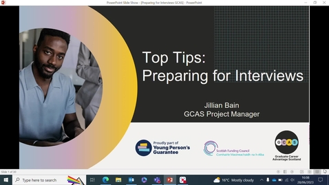 Thumbnail for entry Top Tips: Preparing for Interviews