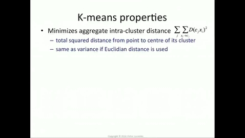 Thumbnail for entry K-means objective function