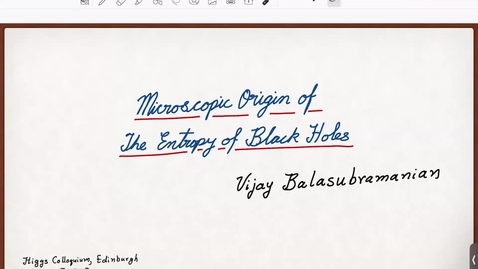 Thumbnail for Counting Microstates of Black Holes - Vijay Balasubramanian