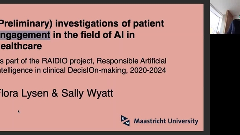 Thumbnail for Examining patient perspectives on artificial intelligence in health care Sally Wyatt and Flora Lysen