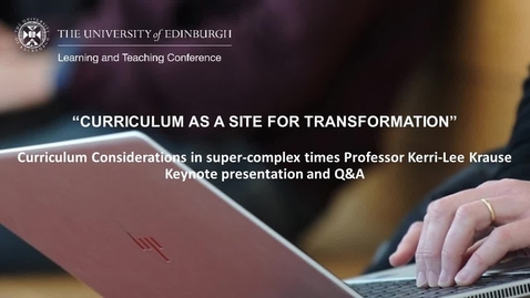 Thumbnail for LTC 2021 - Day 1 Kerri-Lee Krause Keynote presentation with BSL interpretation