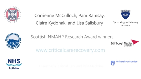 Thumbnail for entry Scottish NMAHP Research award winners