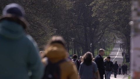 Thumbnail for People enjoying a walk in Edinburgh park