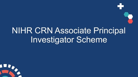 Thumbnail for entry NIHR Associate PI Scheme Information