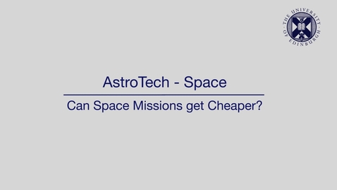 Thumbnail for AstroTech - Space - Can space missions get cheaper?