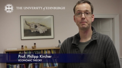 Thumbnail for entry Philipp Kircher - Economic Theory-Research In A Nutshell-School of Economics-04/02/2013