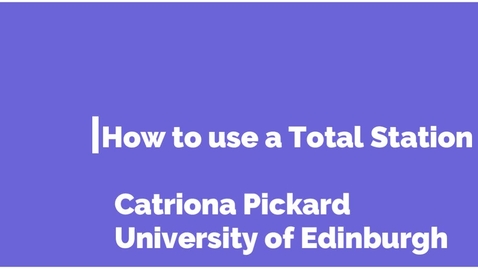 Thumbnail for How to use a Total Station