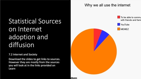 Thumbnail for entry 7.2 The Internet - Statistical Sources