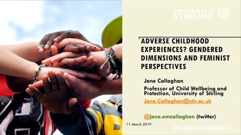 Thumbnail for entry Adverse Childhood Experience? Gendered Dimensions and Feminist Perspectives