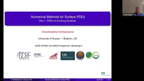 Thumbnail for entry UK-APASI in Mathematical Sciences: Chandrasekhar Venkataraman