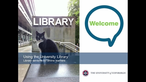 Thumbnail for entry Introduction to the Library for online students