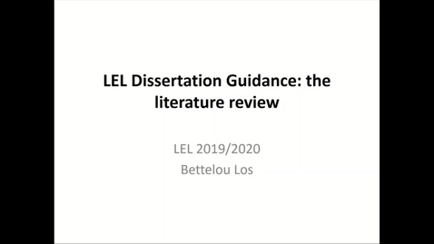 Thumbnail for entry Literature Review