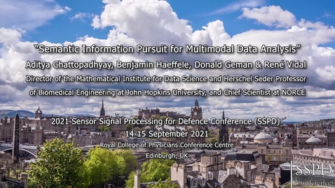 Thumbnail for René Vidal Presentation - SSPD 2021