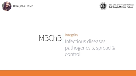 Thumbnail for entry C4. Infectious diseases: pathogenesis, spread and control (older)