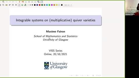 Thumbnail for entry Integrable systems on (multiplicative) quiver varieties - Maxime Fairon