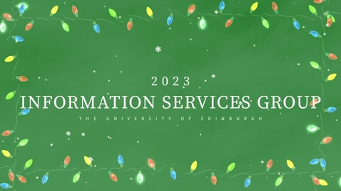 Thumbnail for entry Information Services Group Highlights from 2023