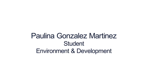 Thumbnail for Hear from our students: MSc Environment and Development