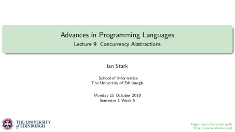 Thumbnail for Concurrency Abstractions