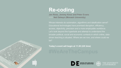 Thumbnail for Event 1 The Manifesto for Teaching Online: recoding