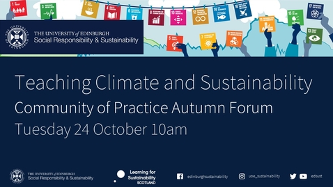 Thumbnail for Dialogic Pedagogy- Teaching Climate and Sustainability Autumn Forum 2023