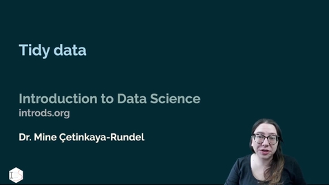 Thumbnail for entry IDS - Week 03 - 02 - Tidy data