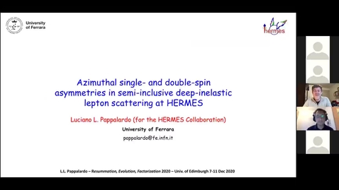 Thumbnail for REF2020: Luciano Pappalardo- Azimuthal single- and double-spin asymmetries in semi-inclusive deep-inelastic lepton scattering at HERMES