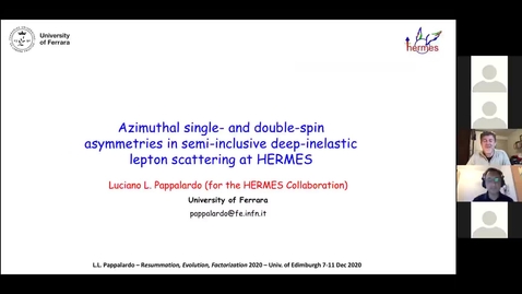 Thumbnail for entry REF2020: Luciano Pappalardo- Azimuthal single- and double-spin asymmetries in semi-inclusive deep-inelastic lepton scattering at HERMES