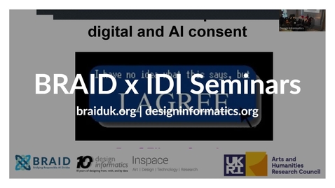 Thumbnail for entry BRAID x IDI Hybrid Seminar Series - Dr Elinor Carmi 21 March 2024