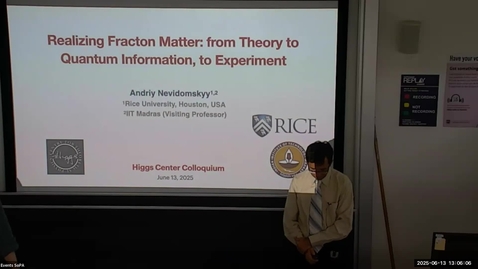 Thumbnail for Realizing Fracton Matter: from Theory, to Quantum Information, to Experiment