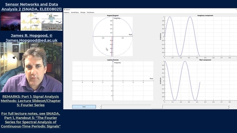 Thumbnail for entry Topic 23: Complex Phasors and their Application to Fourier Analysis (SNADA, Chapter 5)