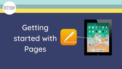 Thumbnail for entry How To video series for iOS: Getting started with Pages on the iPad