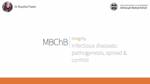 Thumbnail for entry C4. Infectious diseases_pathogenesis, spread &amp; control 