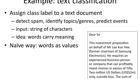 Thumbnail for entry Representing Text with Categorical Attributes