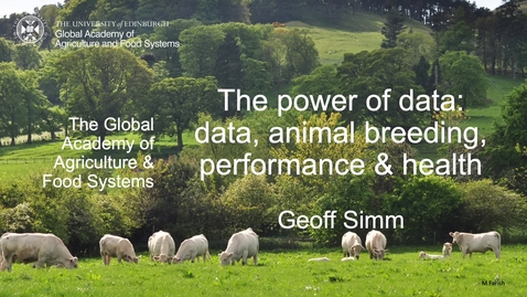 Thumbnail for Data for animal breeding, performance, and health