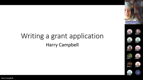 Thumbnail for entry UNCOVER Webinar Writing Grant Applications