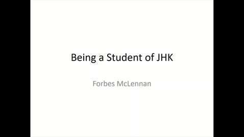 Thumbnail for Forbes McLennan - Being a Student of John Knox