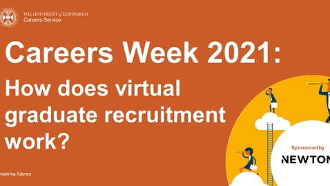 Thumbnail for entry Careers Week 2021: How does virtual graduate recruitment work?