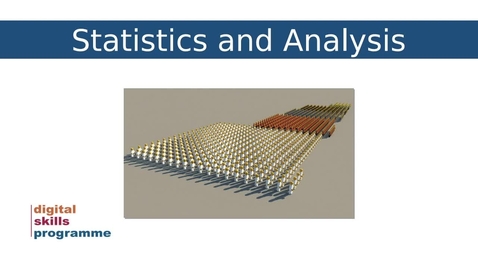 Thumbnail for Developing Your Data Skills Programme 2024-2025 -  Workshop 2 webinar - Statistics &amp; Analysis