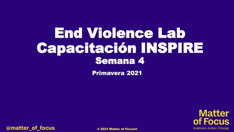 Thumbnail for INSPIRE Course Semana 4