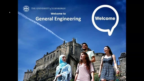 Thumbnail for entry General Engineering New Students Welcome Talk