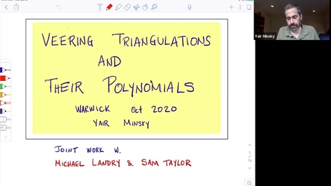 Thumbnail for entry Veering triangulations and their polynomials - Yair Minsky