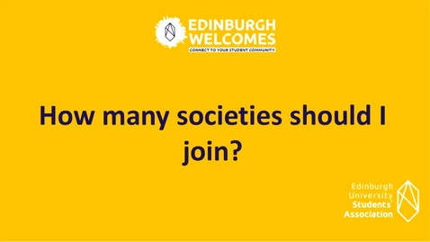 Thumbnail for entry How to join student societies