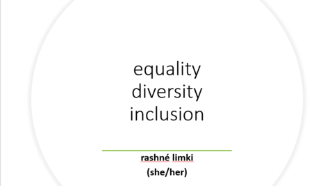 Thumbnail for entry EDI training for Staff - Part 1, Diversity