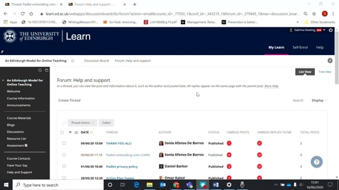 Thumbnail for Learn Discussion Boards - Searching and Subscribing