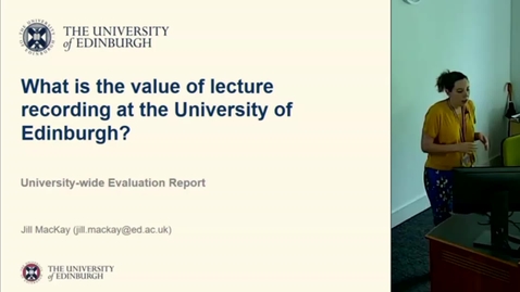 Thumbnail for entry Lecture Recording Evaluation (Sep 2018)