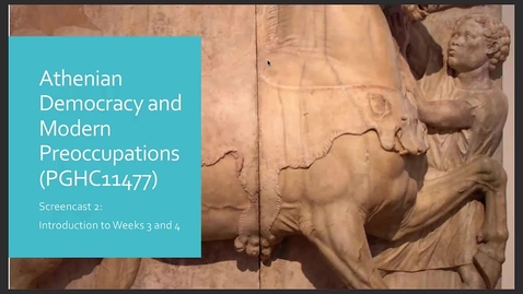 Thumbnail for Athenian Democracy and Modern Preoccupations - seminar 2