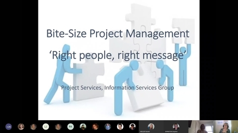 Thumbnail for Bitesize Project Management for staff - 4. Right people right message