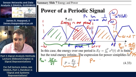 Thumbnail for entry Topic 19: Formal Energy and Power Definitions (SNADA, Chapter 4)