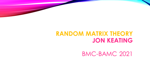 Thumbnail for entry BMC BAMC 2021 Jon Keating